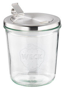 APS Bocal Weck avec couvercle, 580 ml, set de 2