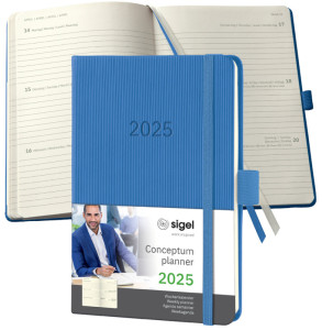 sigel Agenda planning Conceptum 2025, env. A6, taupe