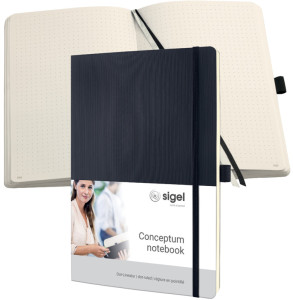 sigel Carnet de notes Conceptum, A4, quadrillé, beige