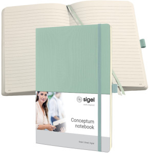 sigel Carnet de notes Conceptum, A4, ligné, beige