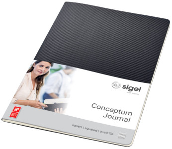 sigel Cahier Conceptum, A4, quadrillé, noir