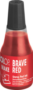 COLOP Encre pour tampon encreur MAKE, 25 ml, brave red