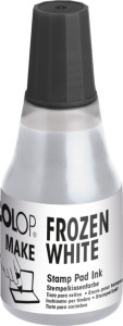 COLOP Encre pour tampon encreur MAKE, 25 ml, frozen white