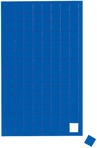 MAUL Magnetsymbol Quadrat, 10 x 10 mm, blau