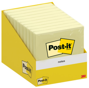 Post-it Bloc-note adhésif, 76 x 76 mm, jaune pastel