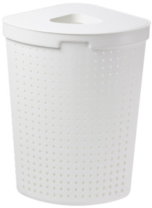 NHG Panier à linge SEOUL, 62 litres, rectangulaire, blanc