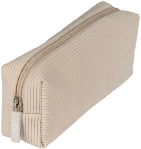 WEDO Trousse en velours côtelé, beige