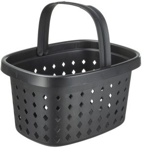 NHG Panier à provisions SEOUL BASKET, PP, 16 litres, noir