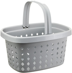 NHG Panier à provisions SEOUL BASKET, PP, 16 litres, gris