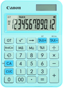 CANON Calculatrice de bureau LS-125KB-PBL, bleu clair pastel