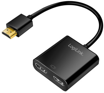 LogiLink Répartiteur HDMI 4K/60 Hz HDMI, downscaler, 2 ports