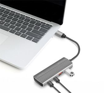 LogiLink USB 3.2 Ultra-Slim-Hub, 4-Port, 2x USB-A, 2x USB-C