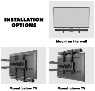 LogiLink Universelle Soundbar-Halterung, (T)86 x 155 mm