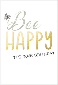 SUSY CARD Carte d'anniversaire Bee yourself 