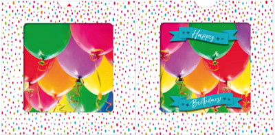 SUSY CARD Carte d'anniversaire 3D Sliding card 