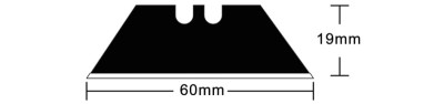 Hansa Ersatzklingen, Klingenbreite: 18 mm, 60 Grad, schwarz