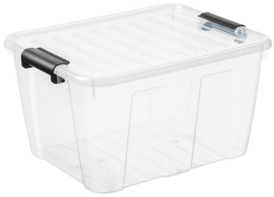 plast team Boîte de rangement HOME BOX, 30 L, gris