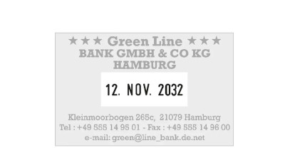 COLOP Datumstempel Classic 2660 Green Line, 6-zeilig