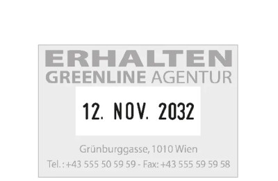 COLOP Datumstempel 2360 Green Line, 4-zeilig, mit Gutschein