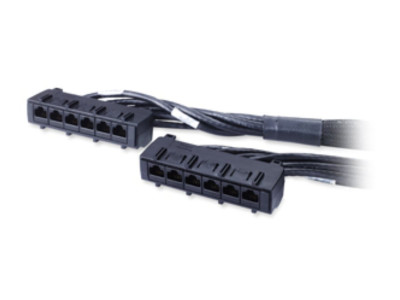 APC : DATA DISTRIBUTION cable CAT6 UTP CMR 6XRJ-45 BLACK 3.9M