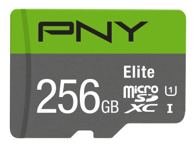 PNY : MICRO-SD ELITE 256GB CLASS XC CLASS 10 / UHS-I U1 / A1 (V10