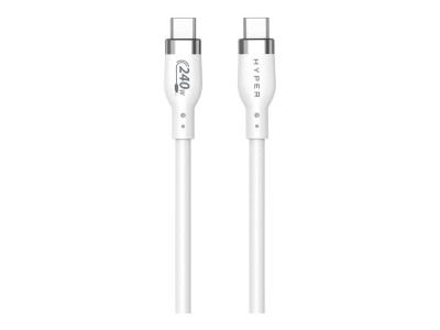 Targus : 1M USB-C CHARGING cable WHITE SILICONE 240W