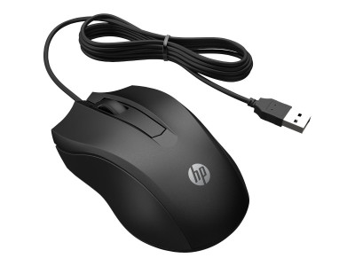 HP : HP 105 BLACK WIRED MOUSE