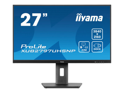 Iiyama : 27IN ULTRA THIN IPS PANEL 3840X2160 4MS 350CD/M2 1300:1 1X