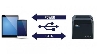 Star Micronics TSP143IV UE Imprimante thermique directe de reçus USB-C, USB-A et Ethernet LAN - noir