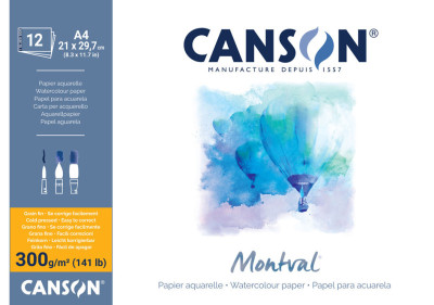 CANSON Bloc de papier aquarelle 