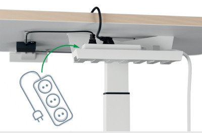 LEITZ Bureau assis-debout Ergo, électrique, blanc