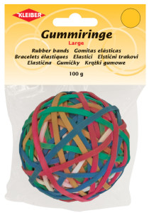 KLEIBER Gummibänder-Ball, farbig sortiert