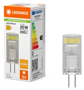 LEDVANCE Ampoule LED à broches LED PIN, 1,5 Watt, G4