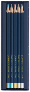 CARAN D'ACHE Crayons de couleur COSMIC BLUE, 10 pièces