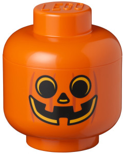 LEGO Aufbewahrungskopf STORAGE HEAD PUMKIN, S, 2 Liter