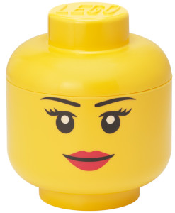 LEGO Mini-Aufbewahrungskopf STORAGE HEAD SILLY, 360 ml, gelb