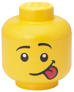 LEGO Mini-Aufbewahrungskopf STORAGE HEAD SILLY, 360 ml, gelb