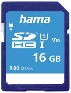 hama Carte mémoire SecureDigital HC, classe 10, 32 GB