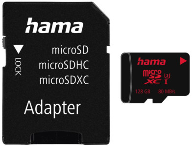 hama Carte mémoire Micro SecureDigital XC, classe 3, 64 GB