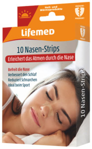 Lifemed Bandelettes nasales, 19 x 66 mm, ton chair