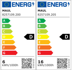 MAUL Lampadaire à LED MAULstudy, variateur, argent