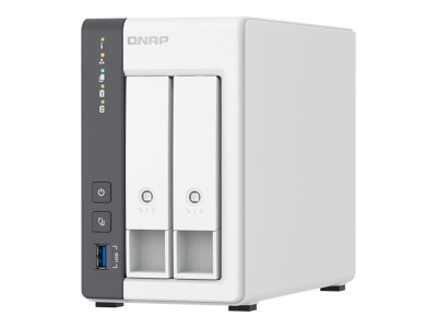 Qnap : 2-BAY ARM 4C 2GHZ 2XSATA 6GB/S 3.5/2.5IN 4GB RAM 1XGBE 1X2.5GBE