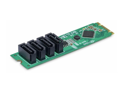 Startech : CARTE ADAPTATEUR M.2 VERS SATA 4 PORTS M.2 VERS SATA