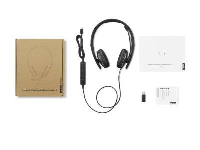 Lenovo : LENOVO WIRED STEREO HEADSET G2 USB-A