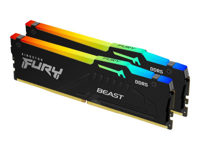 Kingston : 32GB DDR5-6000MT/S CL36 DIMM (kit OF 2) FURY BEAST RGB EXPO