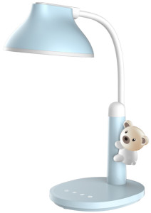 Hansa Lampe de bureau à LED Twinkel, pied, bleu clair