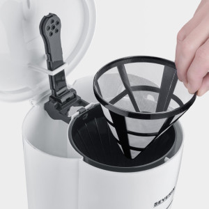 SEVERIN Cafetière électrique KA 4323, blanc