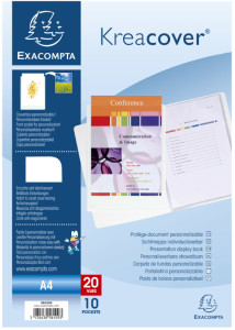 EXACOMPTA Protège-documents Kreacover, A4, 30 pochettes