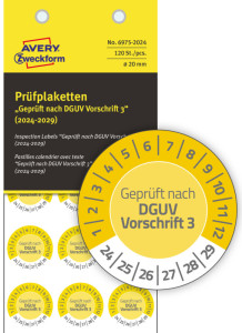 AVERY Zweckform Prüfplaketten 