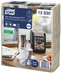 TORK Xpressnap Fit Serviette, 213 x 165 mm, blanc